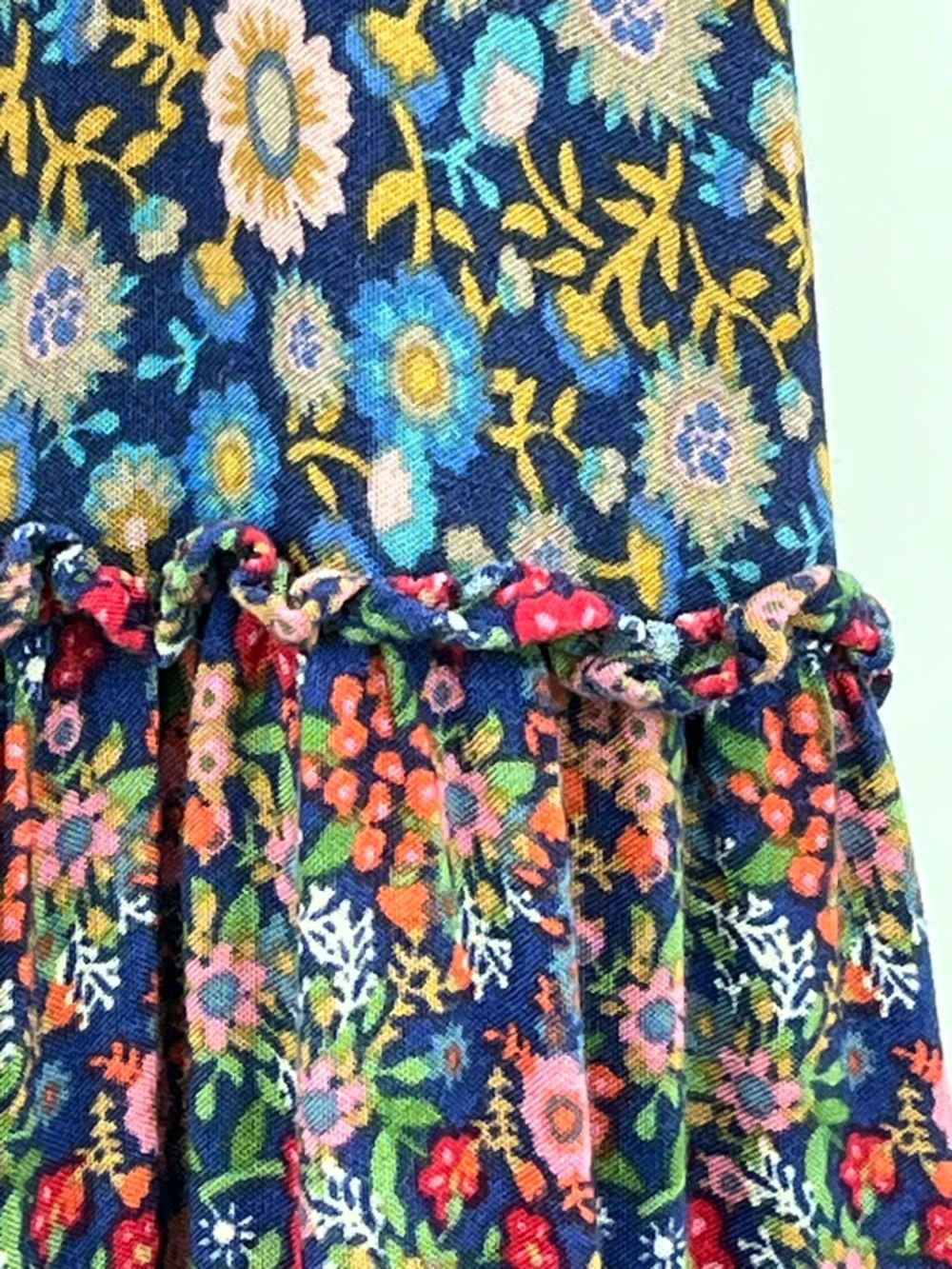 Natural Life M Kaia Maxi Dress 0489 Tiered Ditsy Floral Boho Prairie medium - Picture 6 of 11